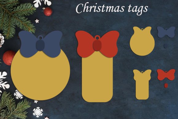 Download Christmas Gift Tags, Holiday Labels Svg - Gift Collection