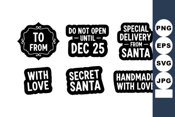 Download Christmas Gift Tags Vector Art - Gift Collection
