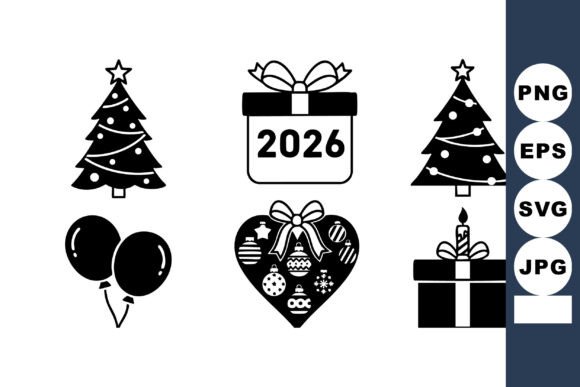 Download Christmas 2026 Gift Box Calendar Heart D - Gift Collection