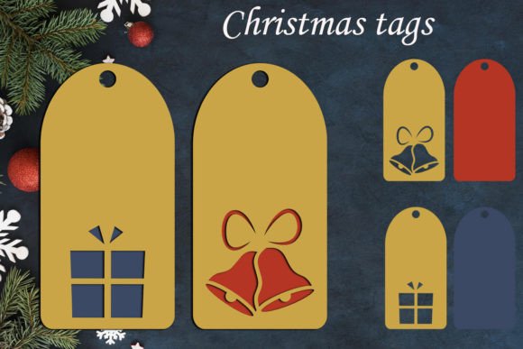 Download Christmas Gift Tags, Holiday Labels Svg - Gift Collection