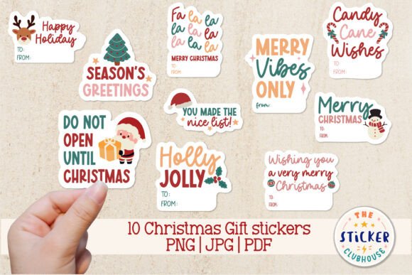Download Christmas Gift Stickers, Gift Tag - Gift Collection
