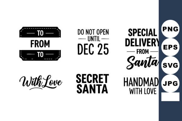 Download Christmas Gift Tags Vector Set - Gift Collection