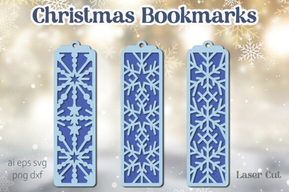 Download Snowflake Bookmarks, Christmas Gift Tags - Gift Collection
