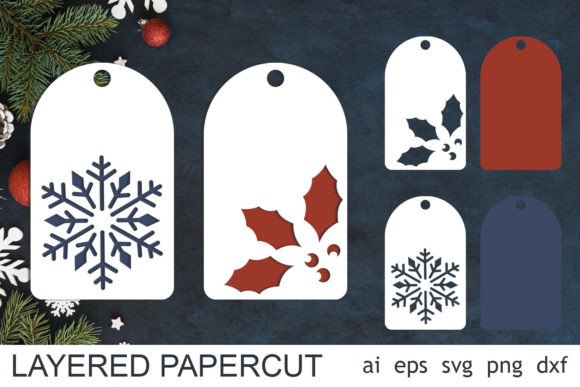 Download Christmas Gift Tags with Snowflake Svg - Gift Collection