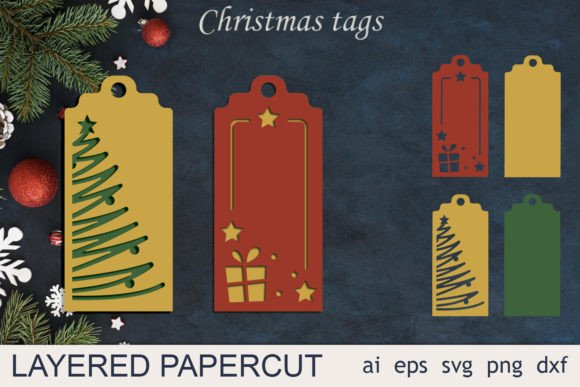 Download Christmas Gift Tags Svg Papercut - Gift Collection