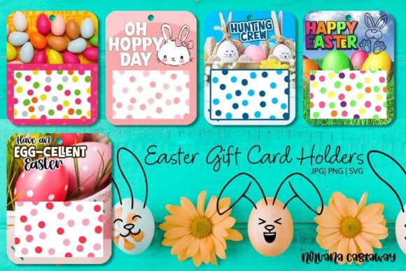 Download Easter Gift Card Holders 3 Print and Cut - Gift Collection
